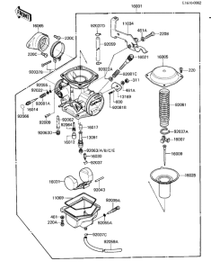 KZ1000 Carburetor assy
