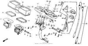 FT500 Speedometer + tachometer + key set