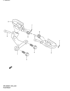 DR-Z250 Подножки