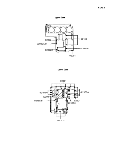 ZX900 Болты крепления картера