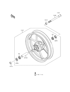 EX400 フロントハブ