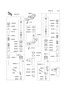 BJ250 Передняя вилка