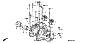XR650L Крышка головки цилиндров