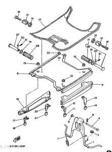 CH80 Stand. footrest 2