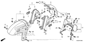 GL1800 Переднее крыло