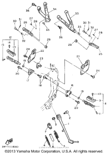 FZR400A Подножки