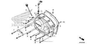  Крышка картера правая
