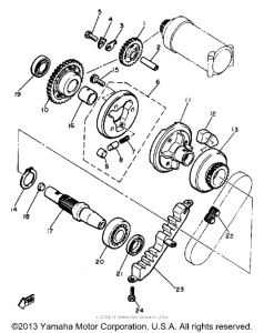 XJ650LK Муфта стартера