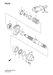 AN650 (ABS) Вал ведущий