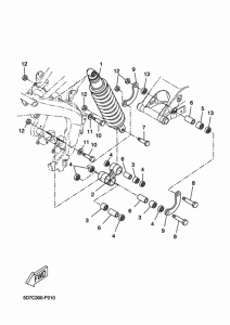MT125 Задняя подвеска