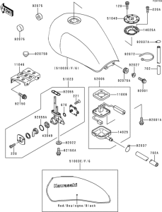 ZR750 Fuel tank(1 / 2)(zr750-c3 / c4)