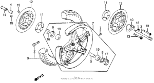 CB900 Переднее колесо