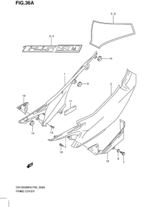 DR125 Обтекатель задний