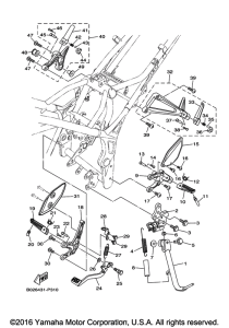 YZFR3GGY Подножки