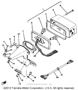 RD400D Задний фонарь
