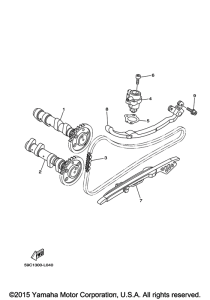XP500F Цепь механизма газораспределения