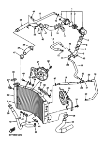 YZF-R1 Радиатор и шланг