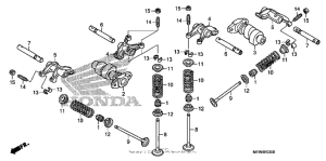 NT700V (ABS) Распределительный вал и клапана