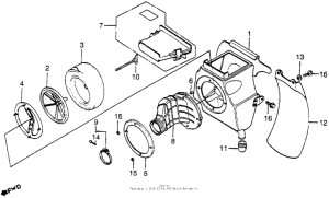 CR250R Air cleaner 83