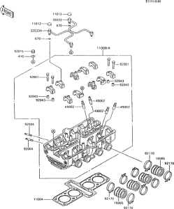ZX600 Головка цилиндров