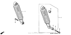 CB750 Задние амортизаторы