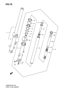 AN650 (ABS) Демпфер передней вилки
