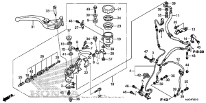 CBR600RR (ABS) Front brake master cylinder (cbr600ra)