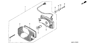 VF750C Taillight unit ass`y