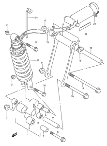 RGV250 Cushion lever