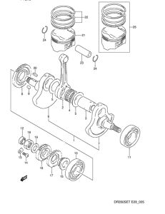 DR350 Вал коленчатый