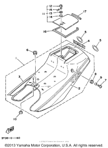 YSR50B Боковые обтекатели