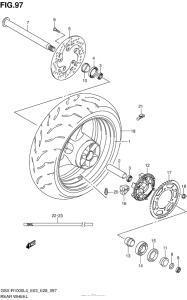 GSX-R1000 Переднее колесо