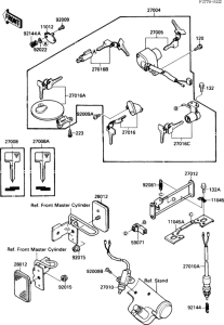 VN1500 Замок зажигания