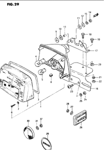 GS1100 Задний комбинированный сигнал