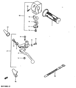 GSX1100 Left handle switch