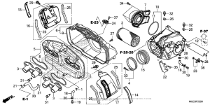 CB1100 (ABS) Воздушный фильтр