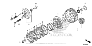 CMX300 Сцепление