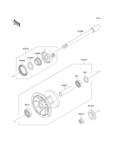 KL650 Переднее колесо