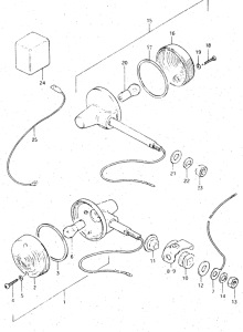 DR500 Поворотники
