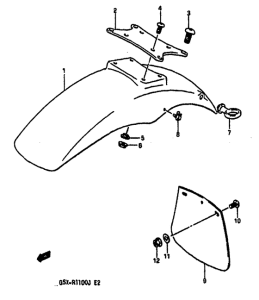 GSX-R1100 Переднее крыло