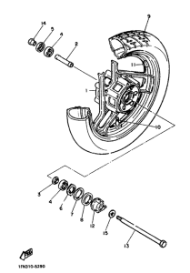  Переднее колесо