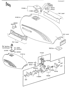 KZ250 Tank fuel
