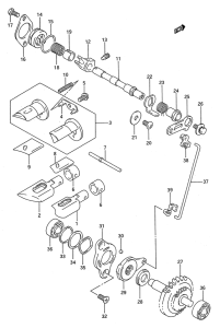 RMX250 Клапан выхлопа