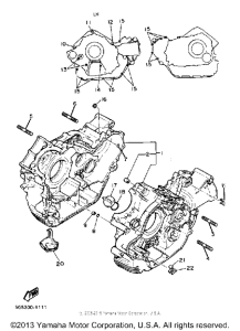 XV920K Картер двигателя