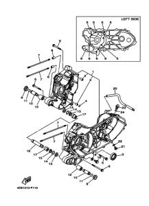 YP250 クランクケ-ス