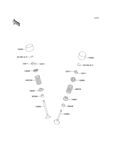 ZX600 Клапана