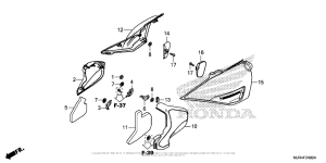 GL1800C Боковые обтекатели