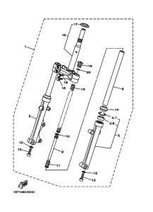 T135FI Вилка передней оси