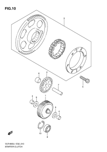 VLR1800 Муфта стартера