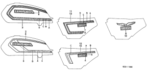 H100 Stripe / emblem